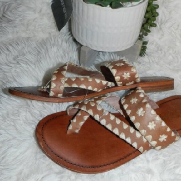 Free People Bella Caia Crochet Sandal 8.5 HOST PICK🎈🎉🥳BNIB🆕FAST SHIPPED⚡🚚 - Picture 6 of 16